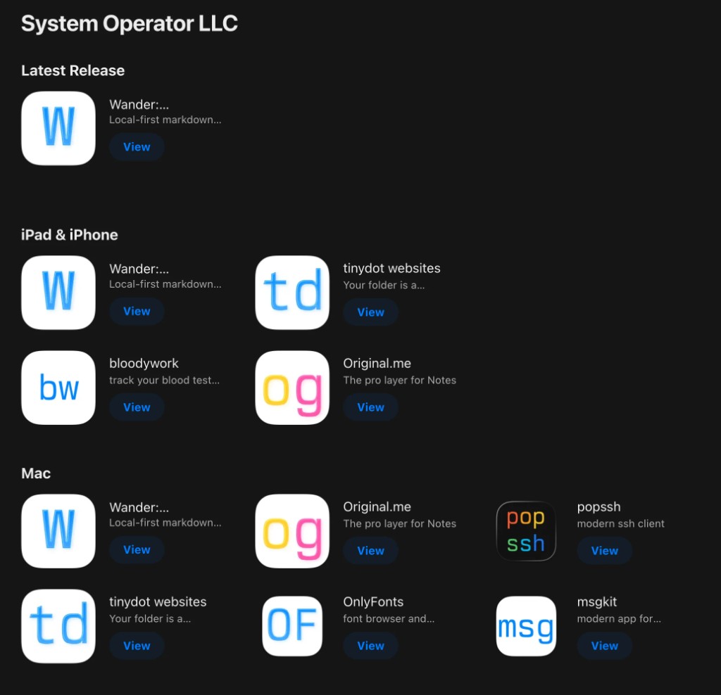Anton / System Operator 产品一览